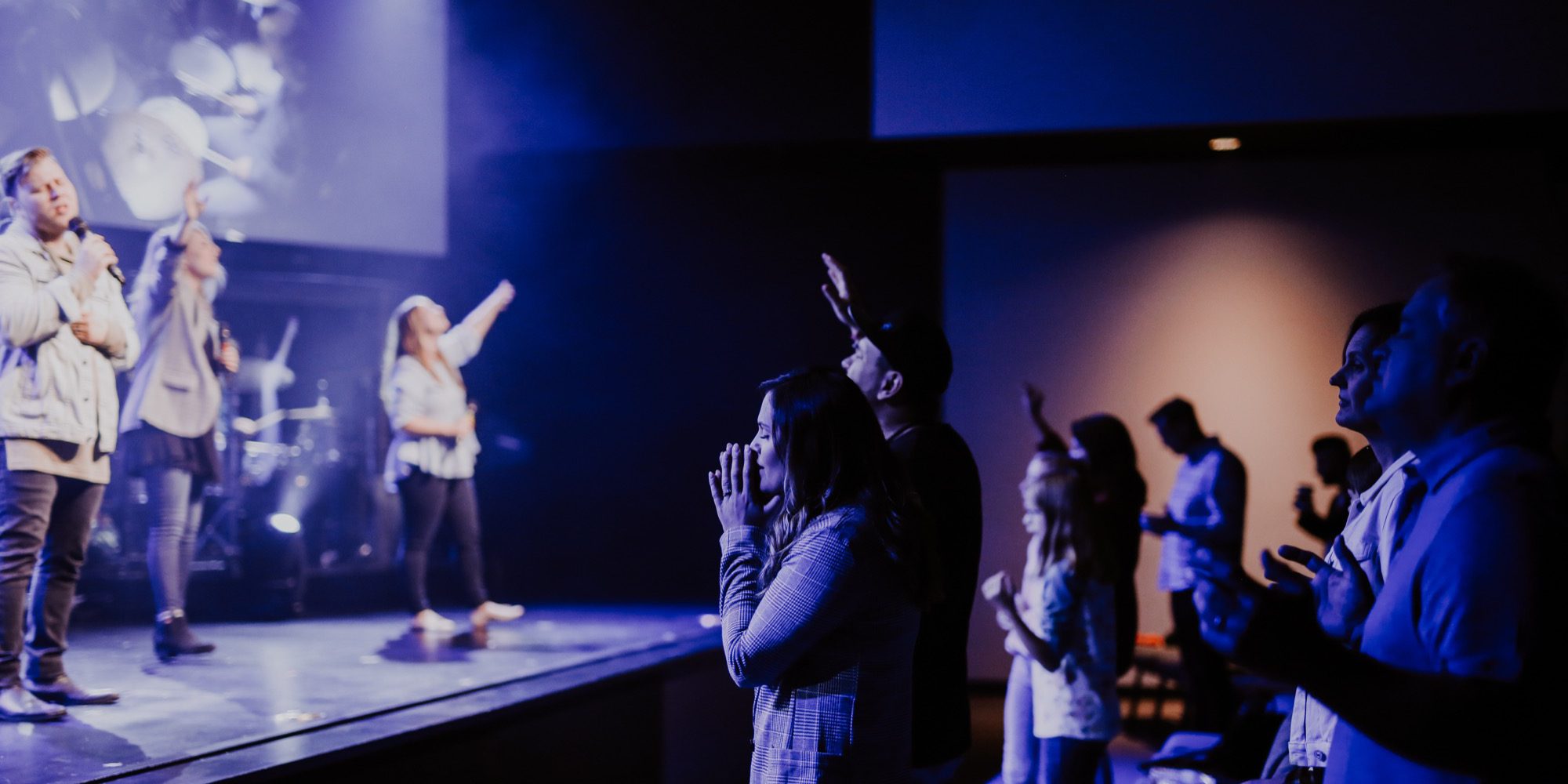 Inside of Connect Church Worship Moment